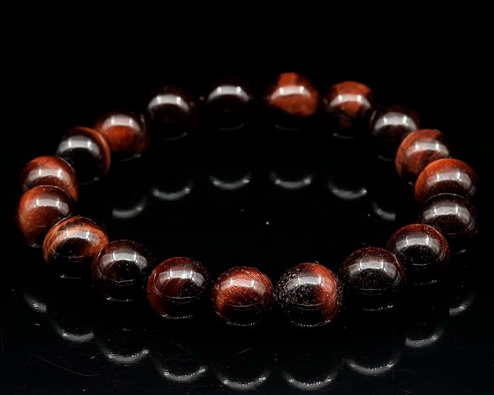 Natural Gemstone Beaded Stretch Bracelet for Men & Women | Handmade 8mm Stone Jewelry | Zodiac Chakra Elastic Bracelet | Meaningful Gift Collection