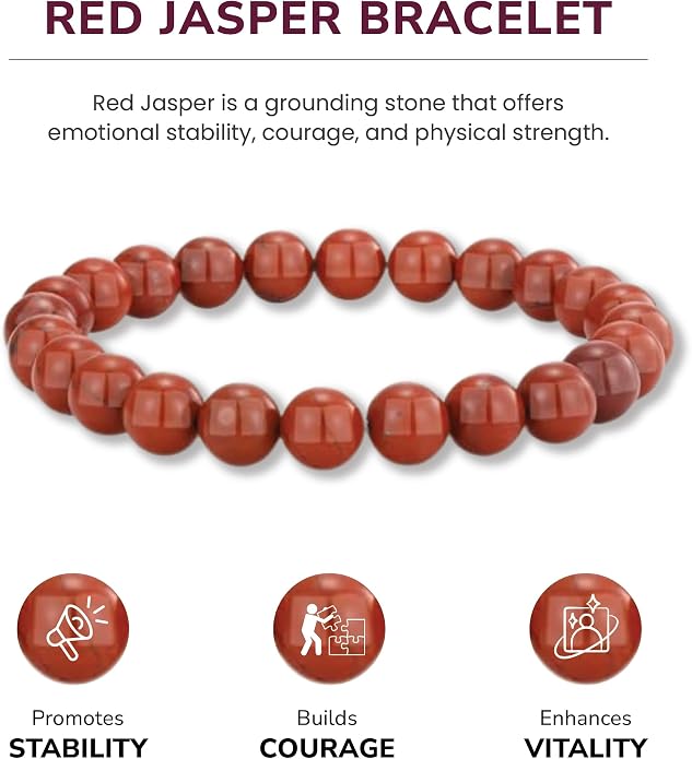 Crystal Vibe - Healing Crystal Bracelet for Women & Men | Natural Gemstone Bead Bracelet | Adjustable Handmade Energy Stone Bracelet | Bracelet for Meditation, Yoga & Daily Wear | Multiple Types