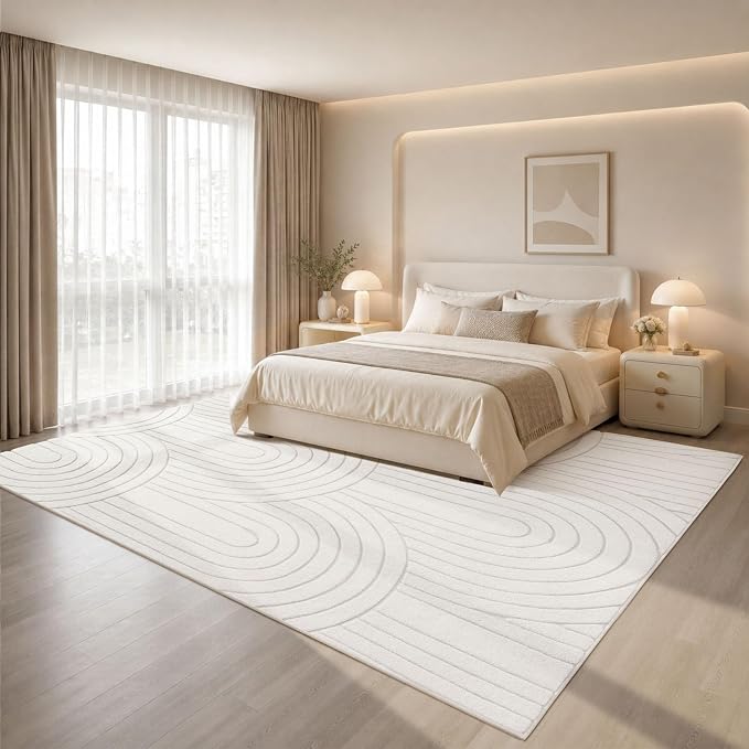 Sour Lemon 8x10 Area Rugs for Living Room，Washable Rug Modern Soft Large Area Rug for Bedroom, 3D with Soft High-Low Pile Non-Slip Carpet Mat for Kids Room Dining Room Kitchen Office