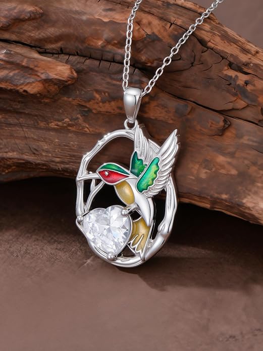 Midari Ocean Necklace 925 Sterling Silver Flamingo Mama Bear Dolphin Penguin Sea Turtle Axolotl Desert Cactus Nautical Rudder Tropical Palm Compass Wave Pendant Boho Jewelry Gifts for Women Men