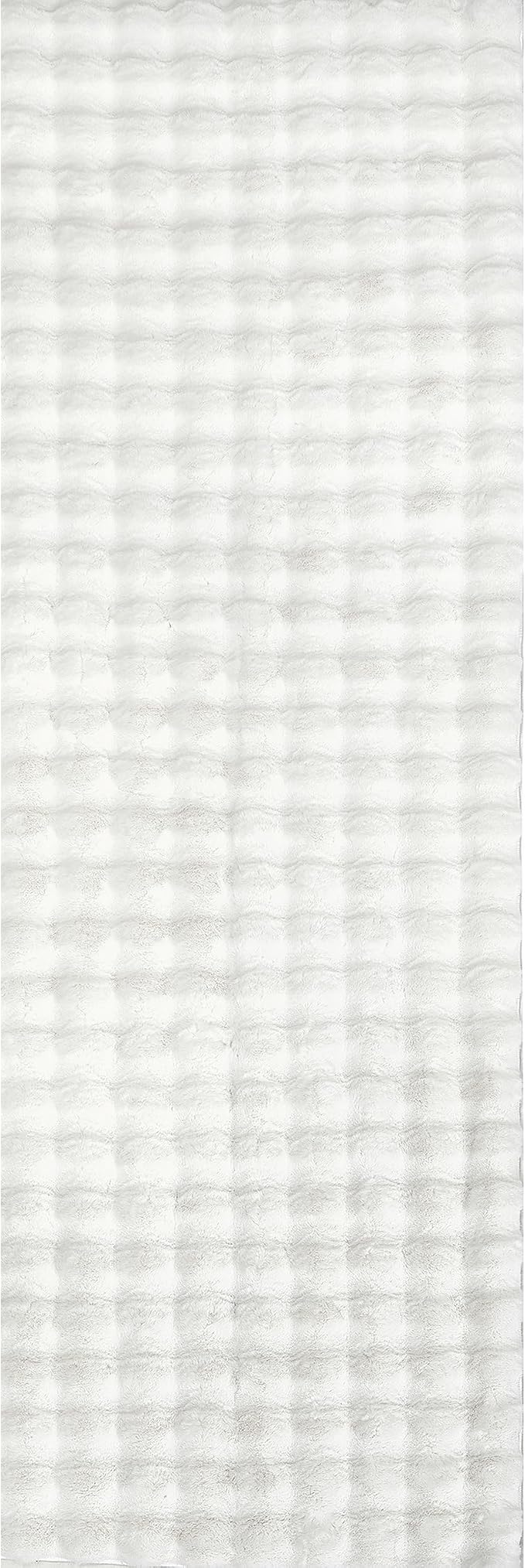 nuLOOM 2' x 8' Cozy Plush SuperiorWash Area Rug, Machine Washable, Non-Slip, Soft Fluffy Shag Carpet for Living Room Bedroom Kids Room Nursery Home Decor, Jeni White