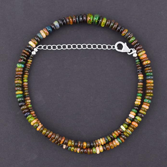 Natural Gemstone Pendant Necklace for Women Handmade Birthstone Healing Crystal Jewelry Chain 20" Stone Birthday Christmas Wedding Gifts for Her