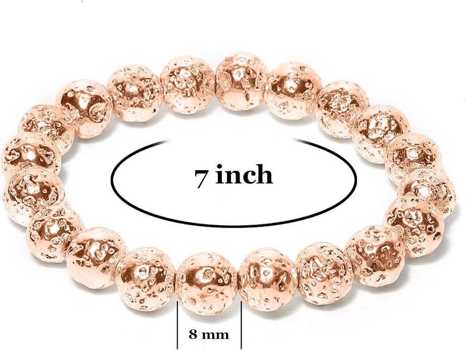 Arihant Gems And Jewels Reiki/Yoga Healing Crystal Stretchable Bracelet,100% Natural And Certified, Astrological Gemstone, Unisex Both For Men & Women - (8 Mm)