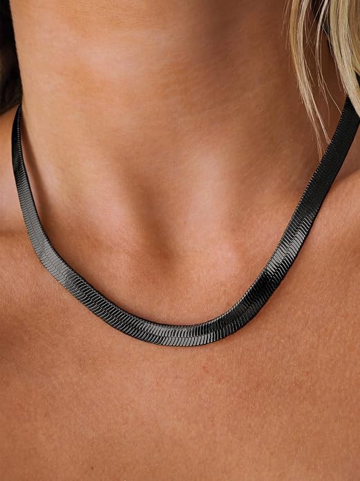 U7 Cuban Link Chain for Men Women Stainless Steel Curb Necklace, 7/9/12/15 MM Chunky Chain Silver/Gold/Black Mens Hip Hop Jewelry 18''-30''