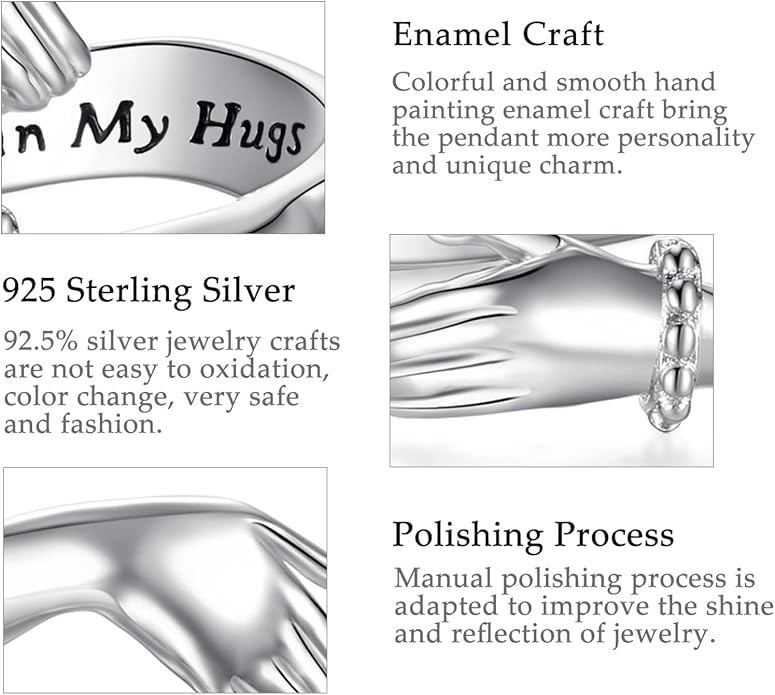 Vito 925 Sterling Silver Adjustable Open Spoon Ring for Women Men, Lotus Sunflower Snake Spoon Band Rings Feather Hug Witches Knot Inspirational Jewelry Gift for Wife