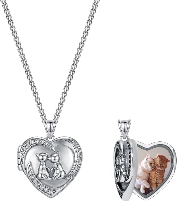 925 Sterling Silver Necklace for Men Women, Birthday Keepsake Jewelry Gifts for Mom Dad Friend