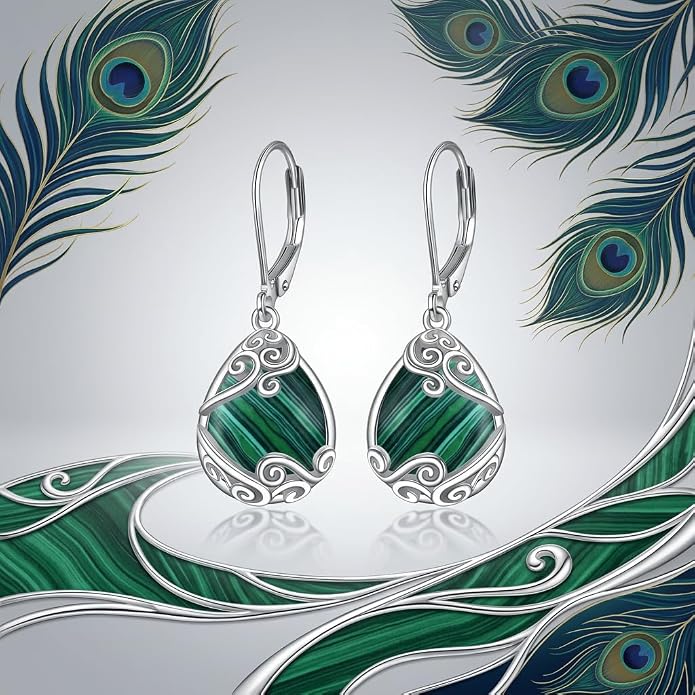 Teardrop Tree of Life/Filigree Earrings for Women Dangle Leverback Earrings Jewelry Gift Anniversary For Her