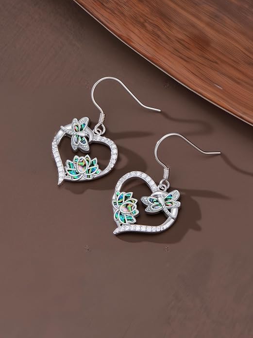 Bee/Butterfly/Dragonfly/Hummingbird/Sunflower Earrings for Women 925 Sterling Silver Sunflower Earrings Hypoallergenic Animal Jewelry Gifts for Women