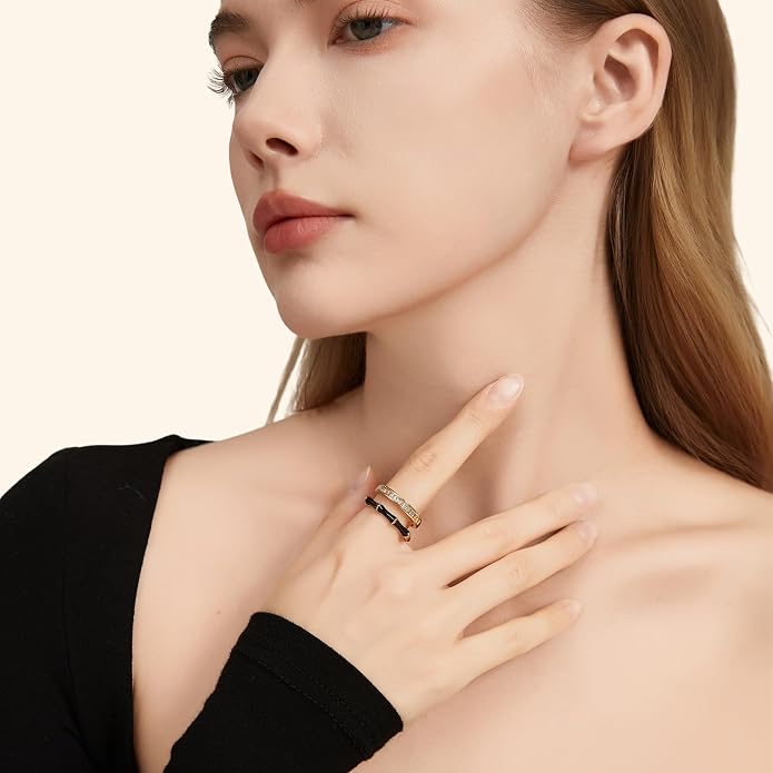 Vintage 14k Gold Ring for Women - Adjustable Carving Open Ring Unique Boho Jewelry Gift for Wedding Band & Daily Wear Ring