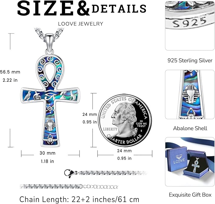 Pentagram Necklace Sterling Silver Triple Moon Goddess/Celtic Knot Witches Knot/Ankh/Sun and Moon/Hecate/Lilith/Santa Muerte/Tetragrammaton Pendant Necklace Pagan Wiccan Magic Egyptian Amulet Jewelry for Women Men