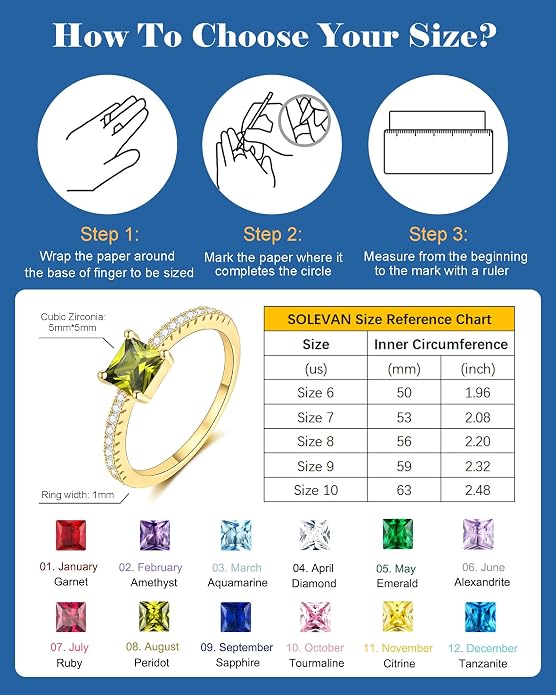 Birthstone Gold Rings for Women Non Tarnish 14K Gold Plated Stackable Cubic Zirconia Thumb Rings Dainty Cute Emerald Eternity Band Pinky Ring Engagement Wedding Promise Rings Jewelry Gifts