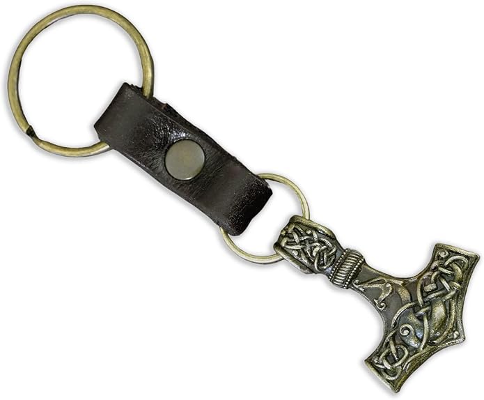 Baldur Jewelry - Thors Hammer Necklace Pendant Mjölnir - Viking Norse Thor Hammer Pendant Viking Jewelry - Thor Necklace - Thor Gifts for Men - Viking Necklace for Men