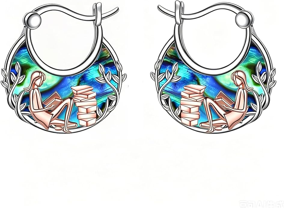 Tree of Life/Sunflower/Mountain/Daisy/Flower/Dragonfly/Butterfly/Earrings 925 Sterling Silver Hoop Earrings for Women