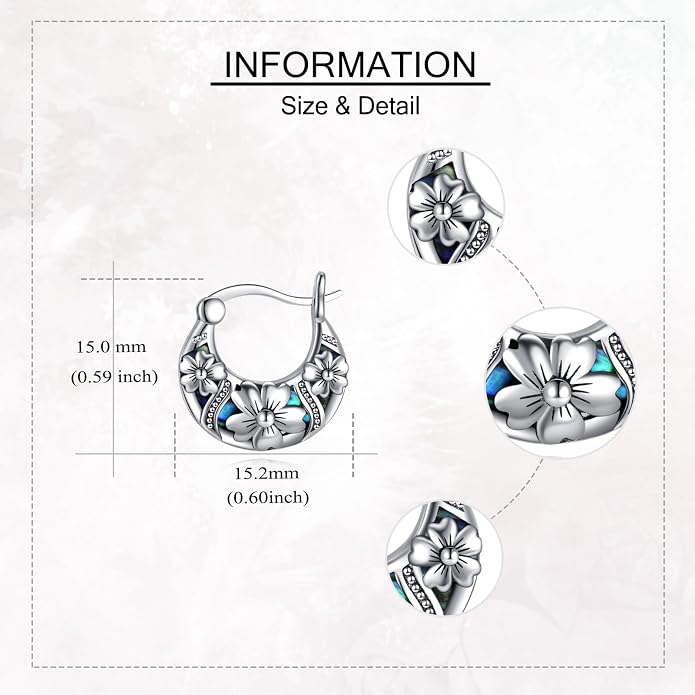 Vintage Filigree Hoop Huggie Earrings Boho Hollow Hoop Earrings Western Jewelry Gifts for Women