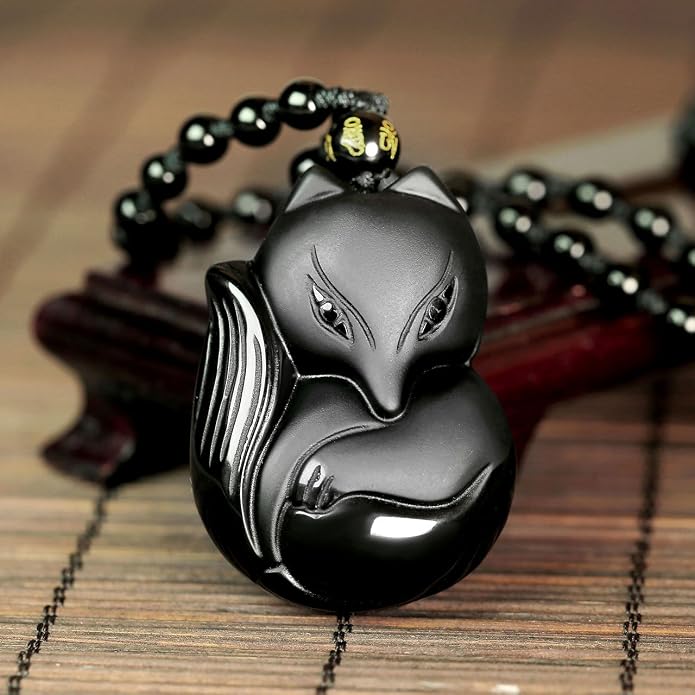 Top Plaza Bundle – 2 Items: 7 Chakra Bracelet & Black Obsidian Fox Necklace