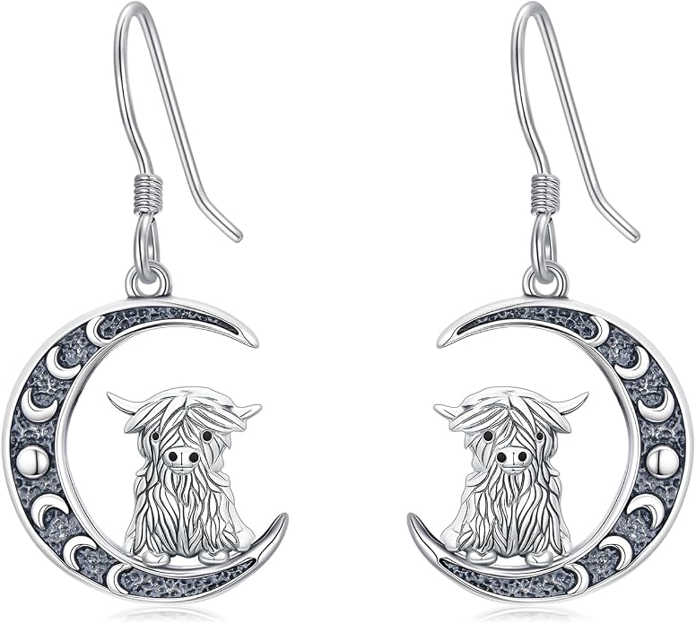 Animal/Leaf/Gothic Dangle Earrings 925 Sterling Silver Animal/Leaf/Gothic Dangle Drop Earrings Easter/Halloween/Christmas Jewelry Gifts for Women Her