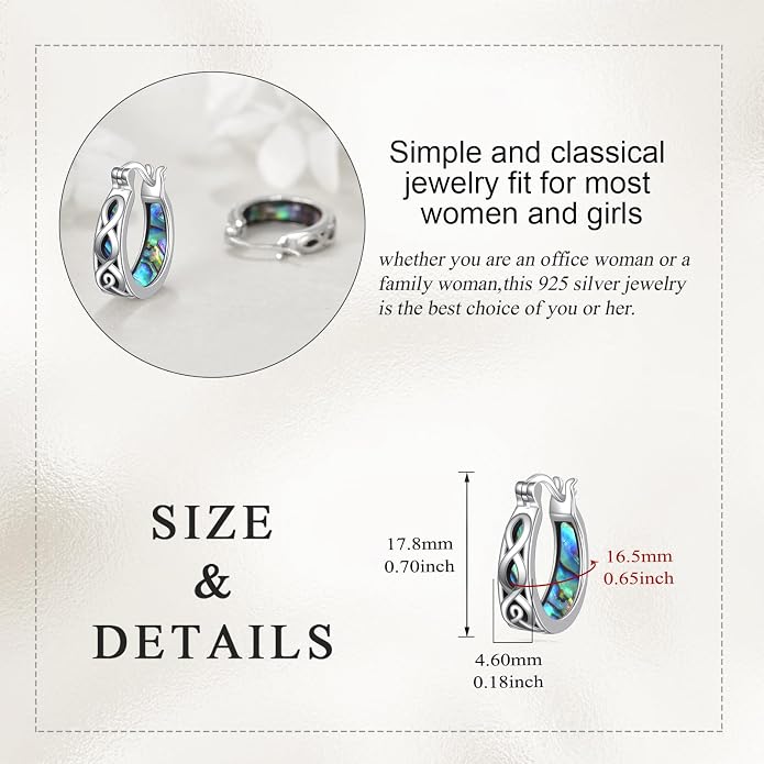 Sterling Silver Hoop Earrings Small Hoop Sun/Leaf/Triangle Huggie Earrings for Women Hypoallergenic