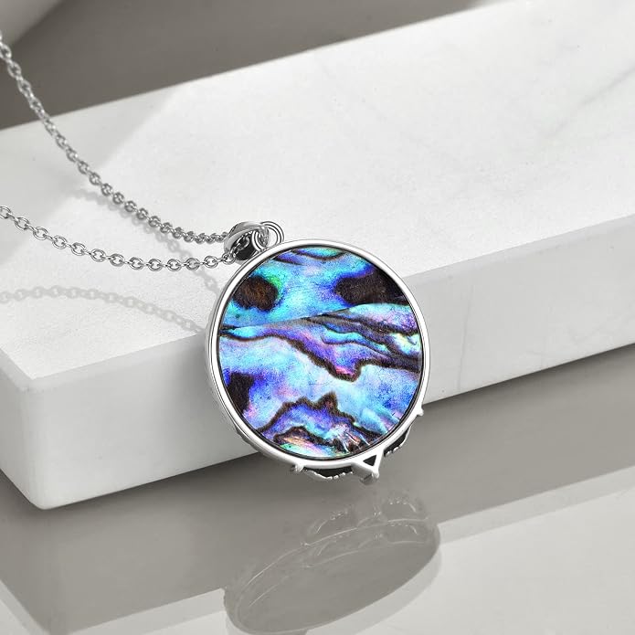 POPLYKE Mermaid Necklace 925 Sterling Silver Classic Necklace Mermaid Pendant Birthday Gifts Jewelry for Women