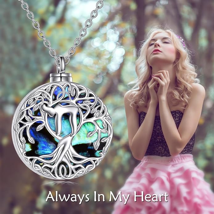 YFN Tree of Life Necklace Sterling Silver Celtic Knot Tree Pendant Jewelry Gifts for Women Men