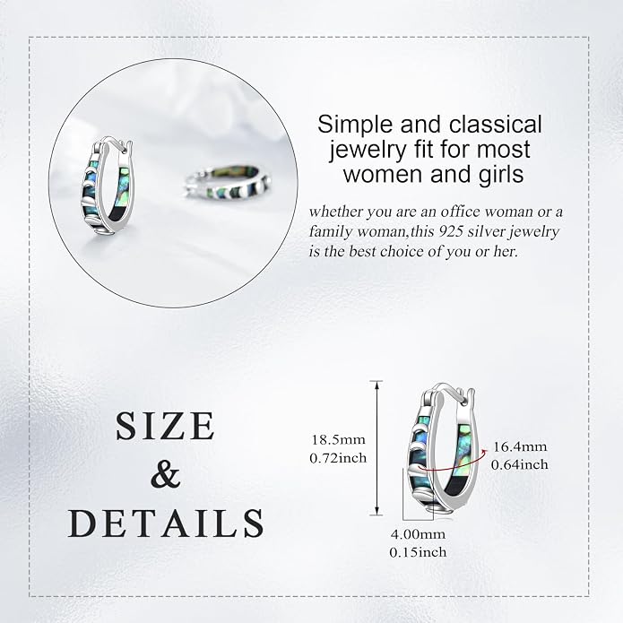 Sterling Silver Hoop Earrings Small Hoop Sun/Leaf/Triangle Huggie Earrings for Women Hypoallergenic