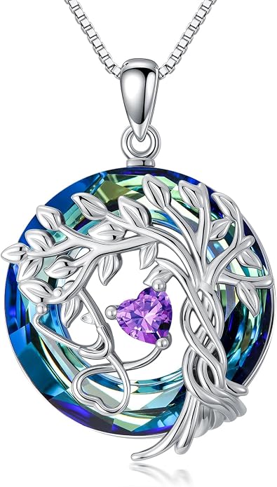 Birthstone Veterinary Stethoscope Necklace 925 Sterling Silver Nurse Vet Pendant with Dog Paw Nurse Jewelry Gifts for Veterinarian Nurse Women Veterinarian Gifts