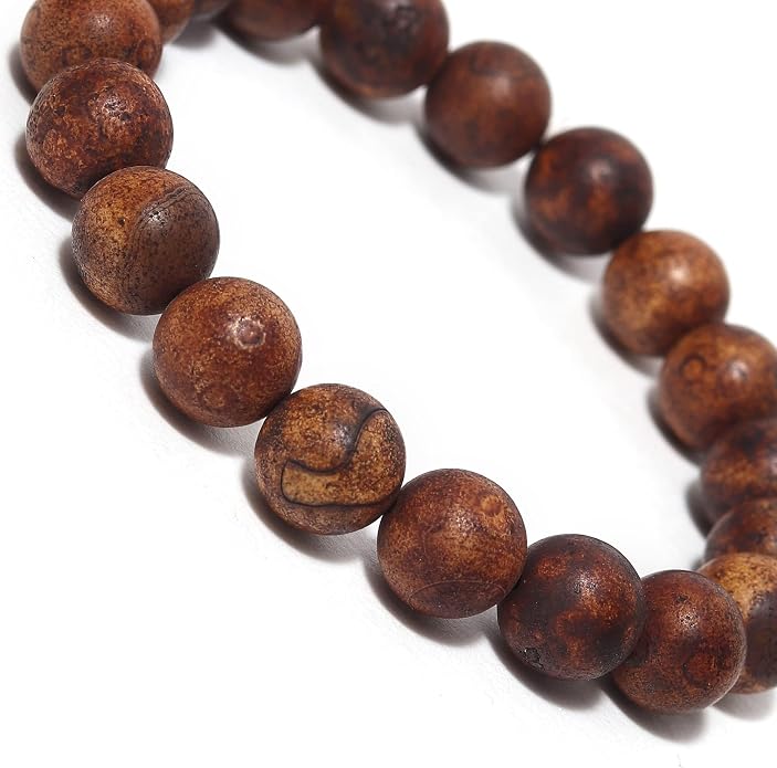 Arihant Gems And Jewels Reiki/Yoga Healing Crystal Stretchable Bracelet,100% Natural And Certified, Astrological Gemstone, Unisex Both For Men & Women - (8 Mm)