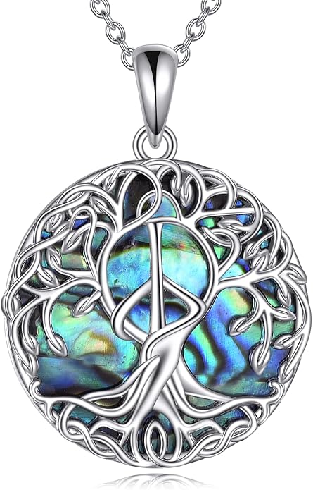 YFN Tree of Life Necklace Sterling Silver Celtic Knot Tree Pendant Jewelry Gifts for Women Men