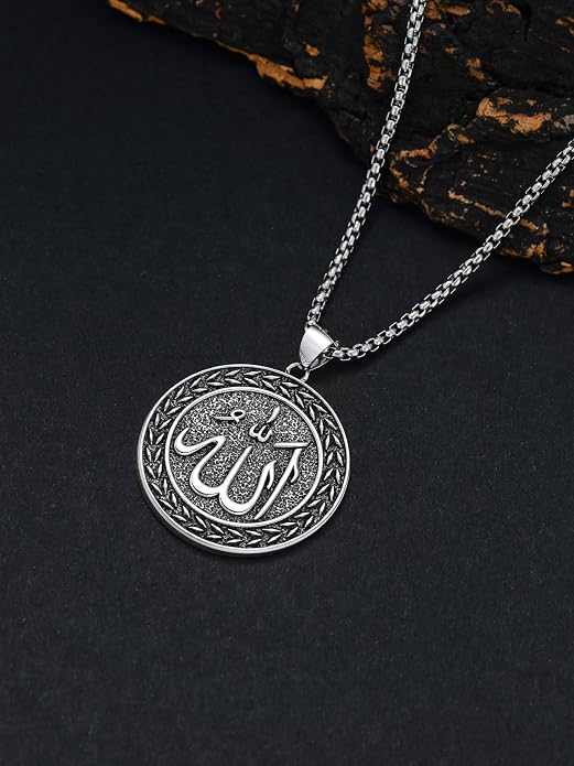 Viking Necklace for Men 925 Sterling Silver Viking Wolf/Thors Hammer/Vegvisir/Tree of Life/Compass Pendant Norse Necklace Amulet Talisman Christmas Gifts for Him Her