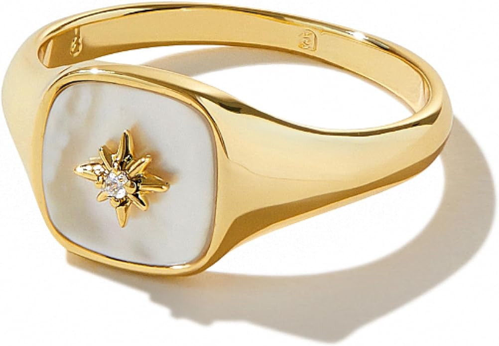 Ana Luisa Gold Rings for Women - 14K Gold Plated Rings for Women Non Tarnish - Trendy Stacking Ring for Daily Wear - Twisted, Heart, Eternity Ring Styles - Hypoallergenic & Water-Resistant Jewelry