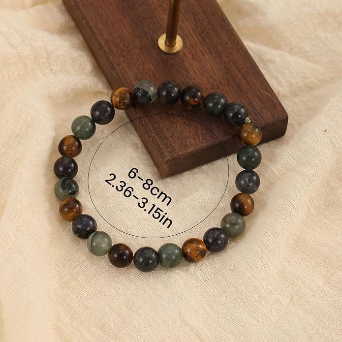Crystal Vibe - Healing Crystal Bracelet for Women & Men | Natural Gemstone Bead Bracelet | Adjustable Handmade Energy Stone Bracelet | Bracelet for Meditation, Yoga & Daily Wear | Multiple Types
