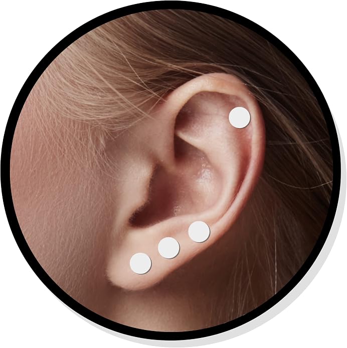 Tiny Round Dot Disc Stud Earrings in 925 Sterling Silver, Gold Vermeil, or Rose Gold Vermeil | Dainty Minimalist Earrings for Women