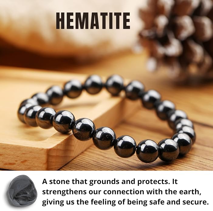 Crystal Vibe - Healing Crystal Bracelet for Women & Men | Natural Gemstone Bead Bracelet | Adjustable Handmade Energy Stone Bracelet | Bracelet for Meditation, Yoga & Daily Wear | Multiple Types