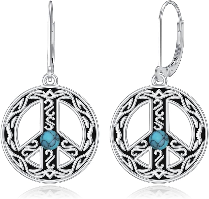 VONALA Dangle Earrings 925 Sterling Silver Opal Larimar Lapis Sapphire Turquoise Moss Agate Crystal Dangling Earrings Jewelry Gift for Women