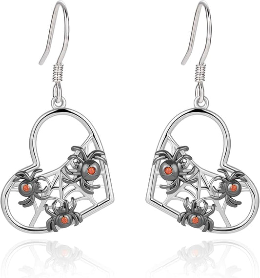 Sterling Silver Abalone Shell Filigree Dangle Drop Earrings Bohemia Jewelry Gift for Women Mother Mom