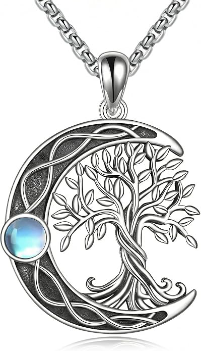ONEFINITY Tree of Life Necklace 925 Sterling Silver Abalone Shell Celtic Knot Pendant Necklace for Women Jewelry