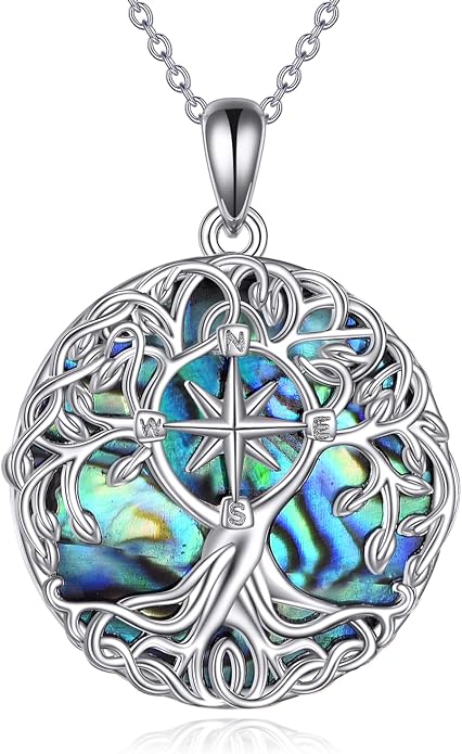 YFN Tree of Life Necklace Sterling Silver Celtic Knot Tree Pendant Jewelry Gifts for Women Men
