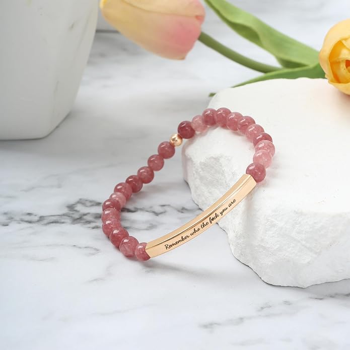 Dont Let The Hard Days Win Bracelet - Gold Hard Day Motivational Bangle Stainless Steel Engraved Words, Inspirational Chain Jewelry Gifts for Women Friend