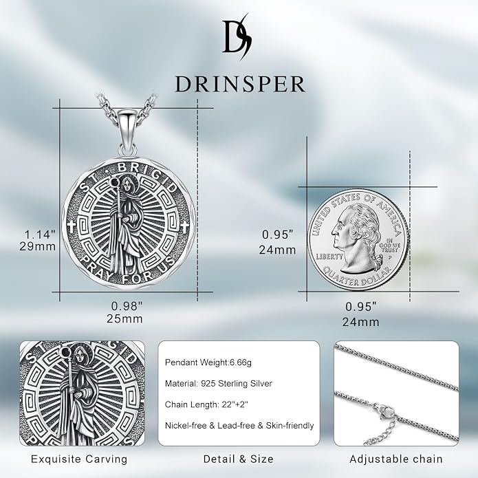 Hecate Wiccan Triple Moon Goddess Necklace Tetragrammaton Nudo De Bruja Plata 925 Original Sterling Silver Cat Moon Pendant Hekate Witch Necklace Amulet Witchy Jewelry Gifts for Women Men