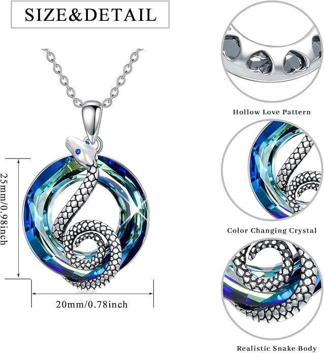 Dragonfly Necklace 925 Sterling Silver Dragonfly/Sunflower Bee Pendant Necklace Dragonfly with Blue Circle Crystal Dragonfly Jewelry Gifts as Holiday Christmas Gifts for Women
