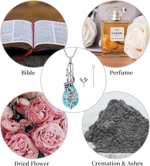 BDL Genuine Turquoise Jewelry for Women, Sterling Silver Earrings and Necklaces for Women, Leverback Dangle Drop Earrings Jewelry