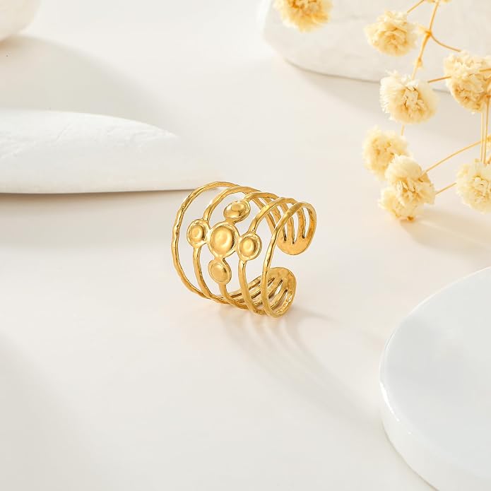 Women's Stackable Open Ring Thick Statement Ring Simple Stackable Ring Women's Jewelry Gifts
