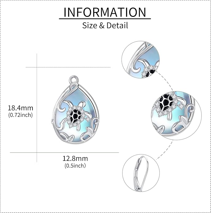 Silver Earrings for Women Sterling Silver Filigree Earrings Teardrop Dangle Drop Filigree Jewelry Gift for Women Mother Mom