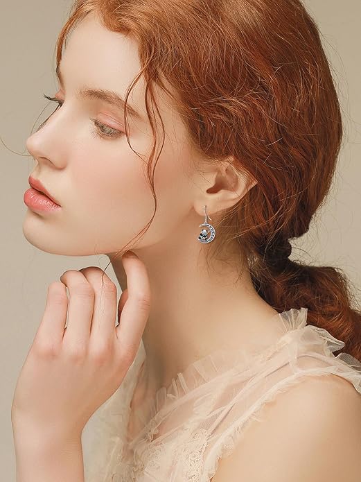 Animal/Leaf/Gothic Dangle Earrings 925 Sterling Silver Animal/Leaf/Gothic Dangle Drop Earrings Easter/Halloween/Christmas Jewelry Gifts for Women Her