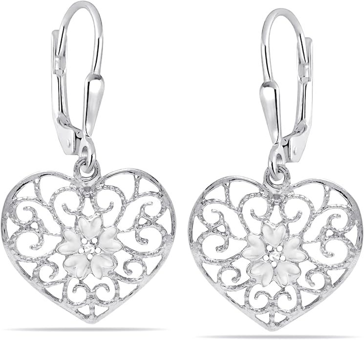 LeCalla 925 Sterling Silver Leverback Drop Earrings | Lightweight Italian Teardrop Dangle Earring for Women