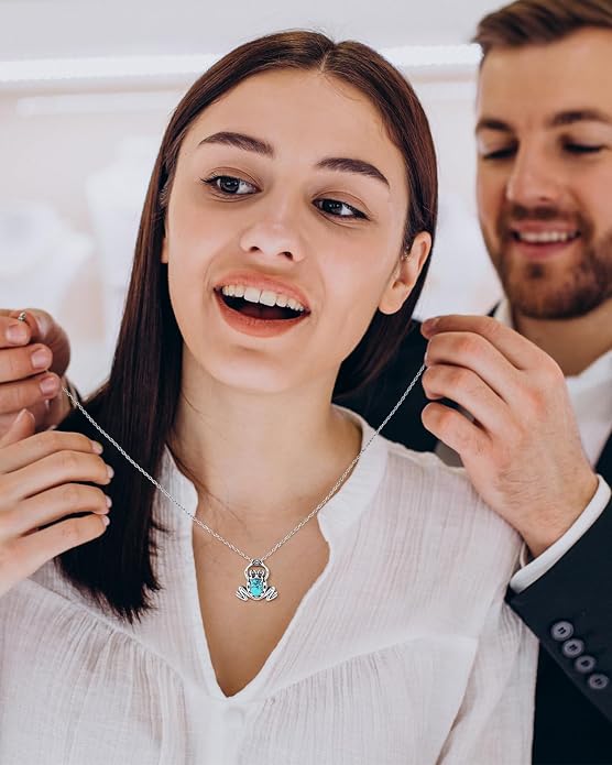 BDL Genuine Turquoise Jewelry for Women, Sterling Silver Earrings and Necklaces for Women, Leverback Dangle Drop Earrings Jewelry