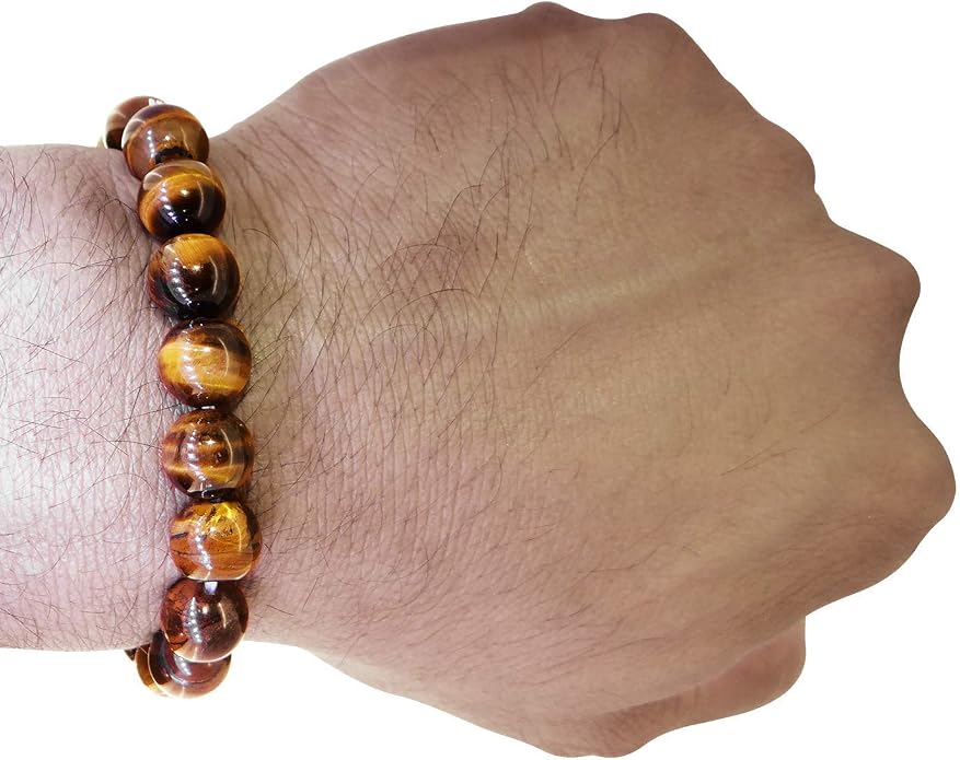 Arihant Gems And Jewels Reiki/Yoga Healing Crystal Stretchable Bracelet,100% Natural And Certified, Astrological Gemstone, Unisex Both For Men & Women - (8 Mm)