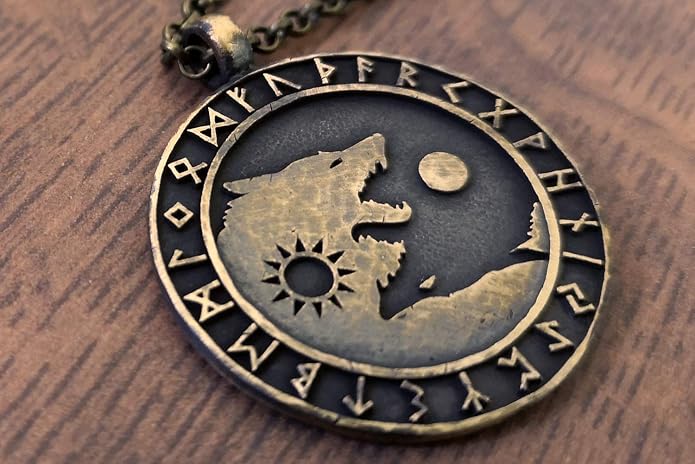 Yin Yang Necklace For Men Ancient Looking High Quality Pendant Jewelry - Yin Yang Gifts - Viking Jewelry for Men