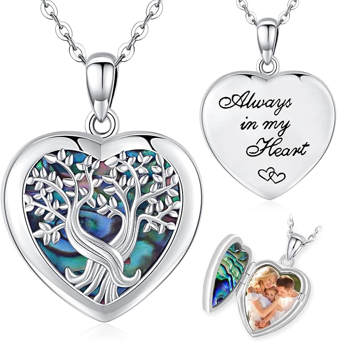Odinstone Tree of Life Necklace, Sterling Silver Pendant for Women Family Tree Necklaces Jewelry for Mom/Wife/Grandma(With Fine Gift Box)