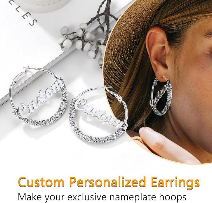 PROSTEEL 30/40/60/80/100mm Chunky Hoop Earrings For Women Gold Plated/Black Stainless Steel Hoops Earrings Statement Jewelry