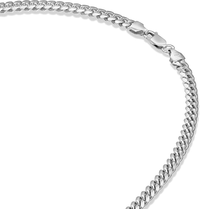 PAVOI 22K Gold Plated Chain Necklace For Women | Italian Solid 925 Sterling Silver Necklace for Men | Cuban Link, Rope, Snake & Rope Diamond-Cut Herringbone | Trendy Unisex Jewelry